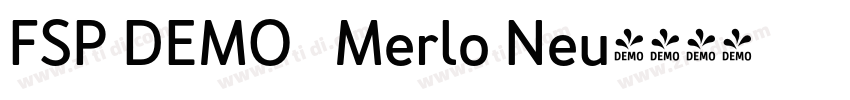 FSP DEMO   Merlo Neu字体转换
